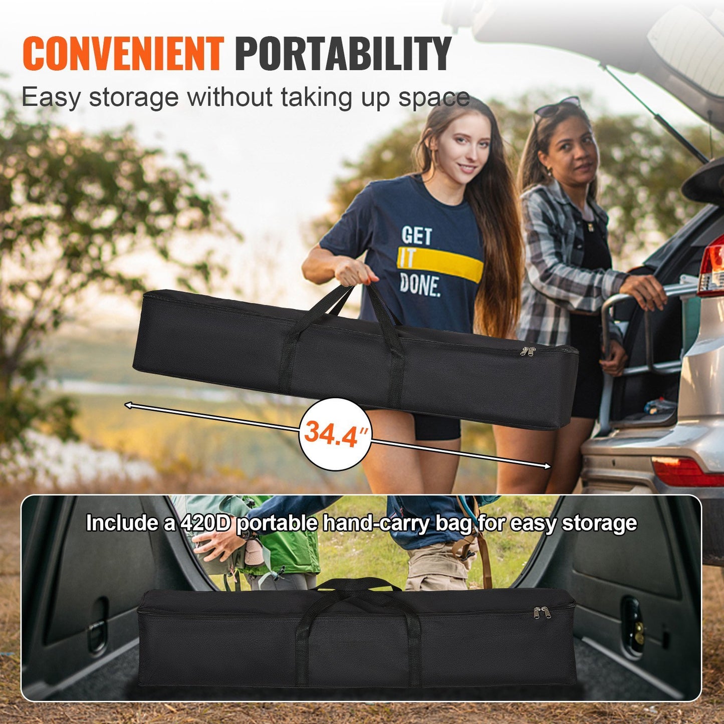 Projector Screen With Stand, 150 Inch 16 9 4K 1080 HD Outdoor Movie Screen With Stand, Wrinkle-Free Projection Screen With Tripods And Carry Bag, For Home Theater Cinema Backyard Movie Night